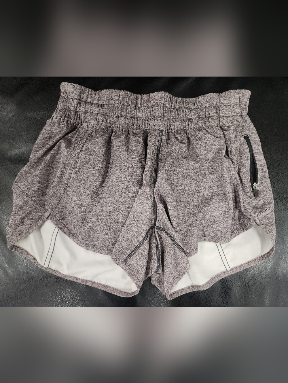 Lululemon Tracker Short V *4" Heather Lux Multi Black Gray Size 10